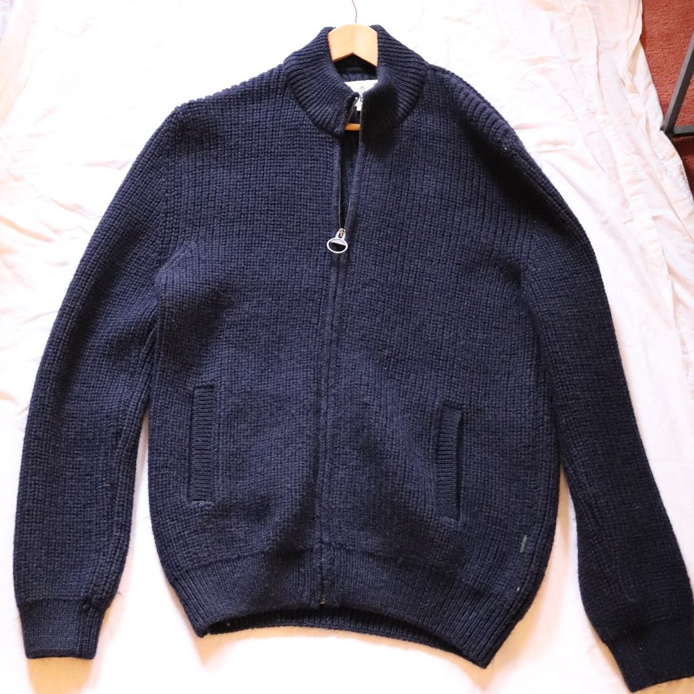 Barbour Men's Wool Sweater - Full Zip - XL